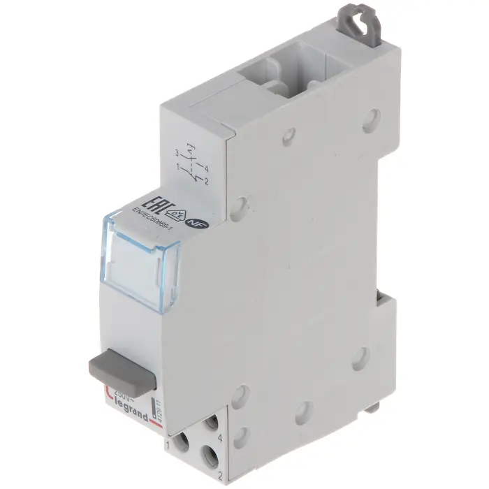 ŁĄCZNIK PRZYCISKOWY POJEDYNCZY BISTABILNY LE-412911 1X NO + 1X NC 20 A LEGRAND