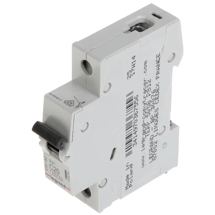 WYŁĄCZNIK NADPRĄDOWY LE-419203 JEDNOFAZOWY 20 A TYP C LEGRAND