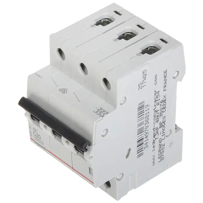WYŁĄCZNIK NADPRĄDOWY LE-419236 TRÓJFAZOWY 20 A TYP C LEGRAND