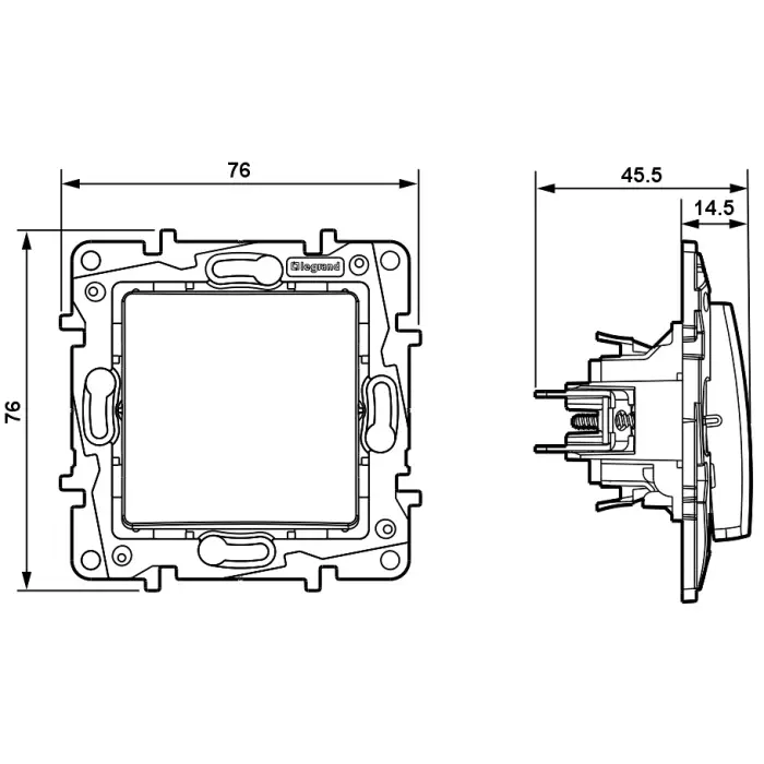 PRZYCISK POJEDYNCZY CHWILOWY LE-764507 Niloe 230 V 6 A LEGRAND