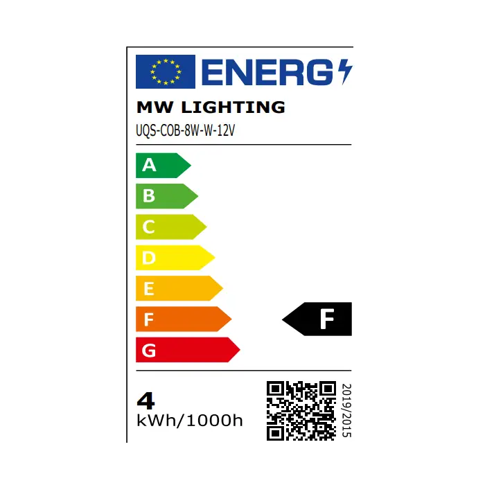 TAŚMA LED LED-COB-12V/8W-CW/5M - 6500 K MW Lighting