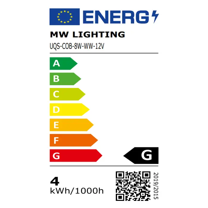 TAŚMA LED LED-COB-12V/8W-WW/5M - 3000 K MW Lighting