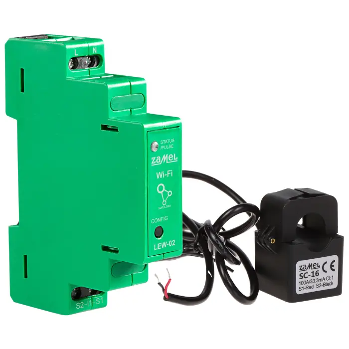 MONITOR ENERGII ELEKTRYCZNEJ LEW-02 JEDNOFAZOWY ZAMEL