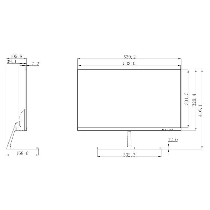 MONITOR VGA, HDMI, AUDIO LM24-B200S 23.8 