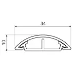 KORYTO KABLOWE PROSTE LO-35/P2 34x10 KOPOS