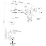 UCHWYT BIURKOWY MONITORA MC-717 MACLEAN