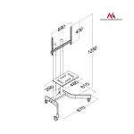 MOBILNY UCHWYT MONITORA MC-739 MACLEAN