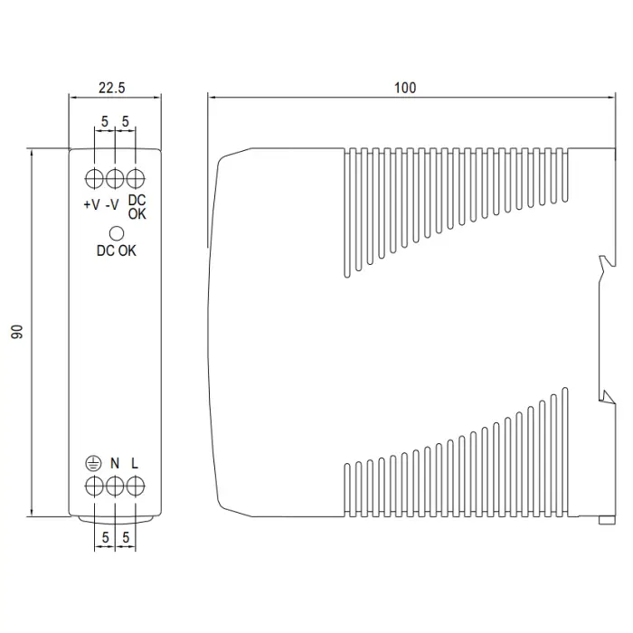 ZASILACZ IMPULSOWY MDR-10-12