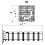 PŁYTA MONTAŻOWA DO DOCIEPLEŃ MDZ-300-KB KOPOS