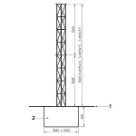 MASZT KRATOWY ALUMINIOWY MK-3.0/CT