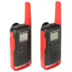 ZESTAW 2 RADIOTELEFONÓW PMR MOTOROLA-T62/RED 446.1 MHz ... 446.2 MHz