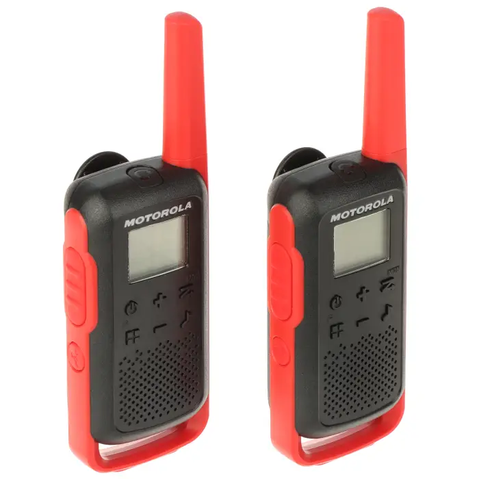 ZESTAW 2 RADIOTELEFONÓW PMR MOTOROLA-T62/RED 446.1 MHz ... 446.2 MHz