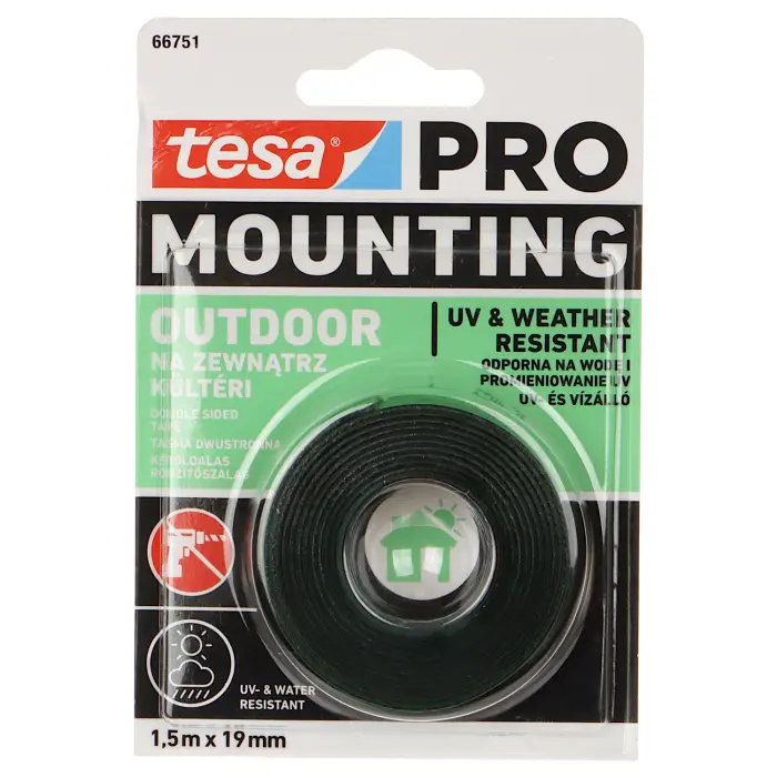 DWUSTRONNA TAŚMA MONTAŻOWA MOUNTING-PRO/OUTDOOR/1.5X19 TESA