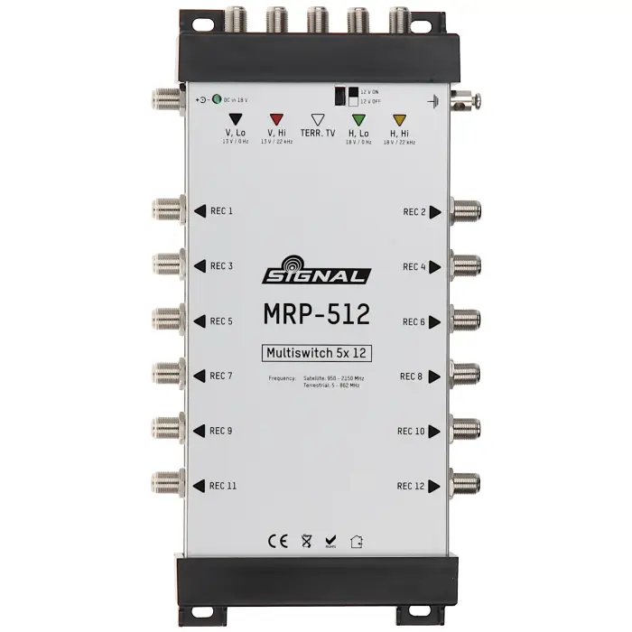 MULTISWITCH MRP-512 5 WEJŚĆ / 12 WYJŚĆ SIGNAL