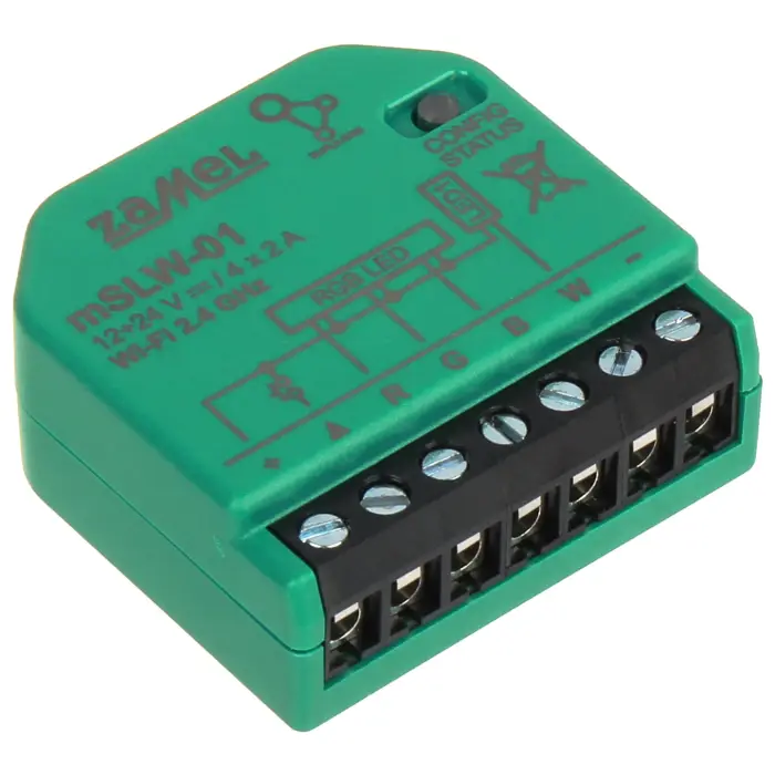 INTELIGENTNY STEROWNIK OŚWIETLENIA LED MSLW-01 Wi-Fi, 12 ... 24 V DC ZAMEL
