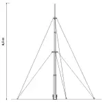 MASZT TELESKOPOWY MT-6.5A/CT 6.5 m