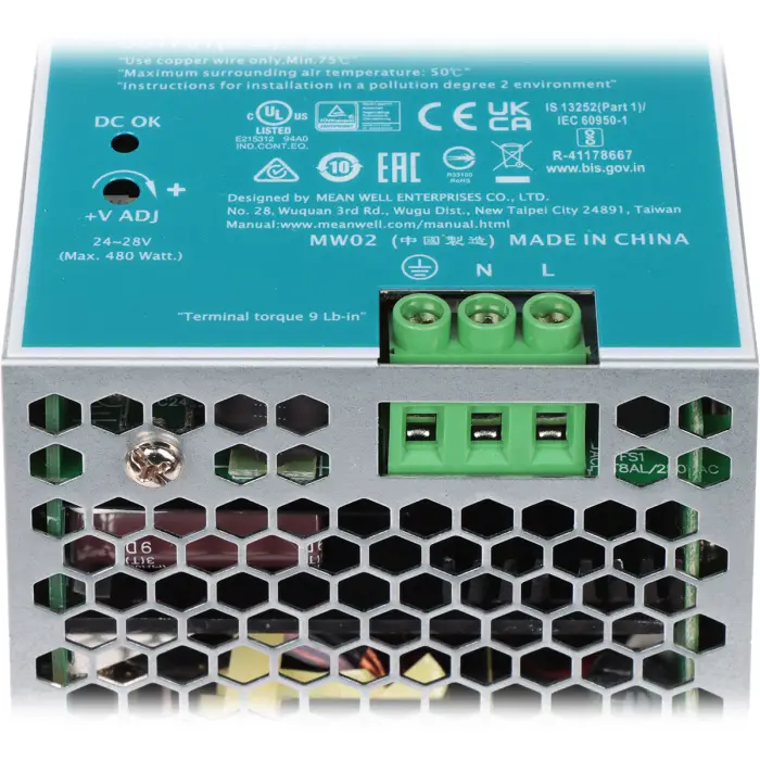 ZASILACZ IMPULSOWY NDR-480-24 MEAN WELL