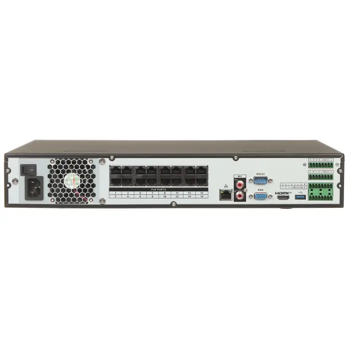 REJESTRATOR IP NVR4416-16P-EI 16 KANAŁÓW +16-PORTOWY SWITCH POE WizSense DAHUA