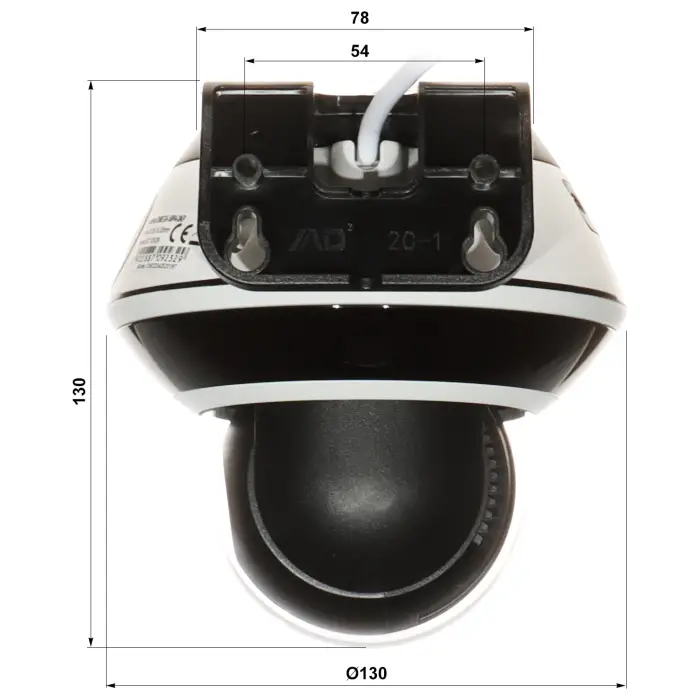 KAMERA IP OBROTOWA WEWNĘTRZNA OMEGA-50P4-2AP - 5 Mpx 3.35 ... 10 mm