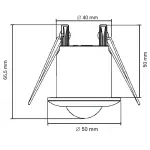 SUFITOWY CZUJNIK RUCHU OR-CR-235 AC 230V