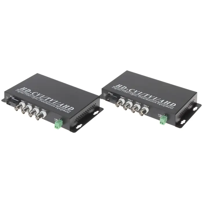 ŚWIATŁOWODOWY KONWERTER WIDEO OVH-4D/SC 4x VIDEO + RS-485 KOMPLET TXRX