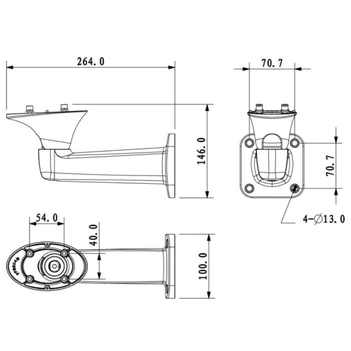 UCHWYT OBUDOWY PFB604W DAHUA