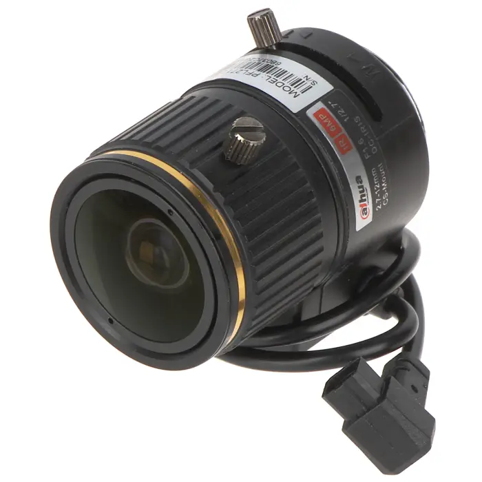 OBIEKTYW ZOOM IR MEGA-PIXEL PFL2712-E6D 2.7 ... 12 mm DC DAHUA