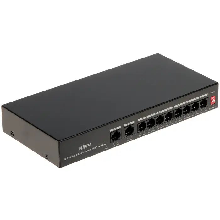 SWITCH POE PFS3010-8ET-65 8-PORTOWY DAHUA