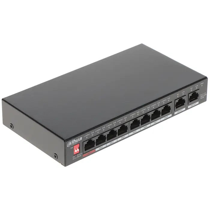 SWITCH PRZEMYSŁOWY POE PFS3010-8GT-96-V2 8-PORTOWY DAHUA