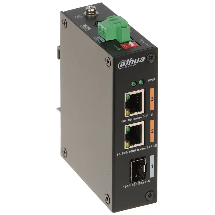SWITCH POE PFS3103-1GT1ET-60-V2 2-PORTOWY SFP DAHUA