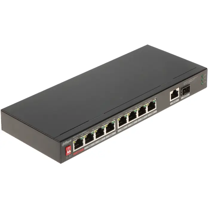 SWITCH POE PFS3110-8ET1GT1GF-96 8-PORTOWY SFP DAHUA