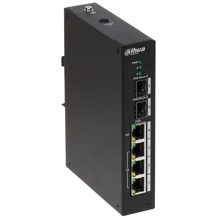 SWITCH PRZEMYSŁOWY POE PFS3206-4P-96 4-PORTOWY SFP DAHUA
