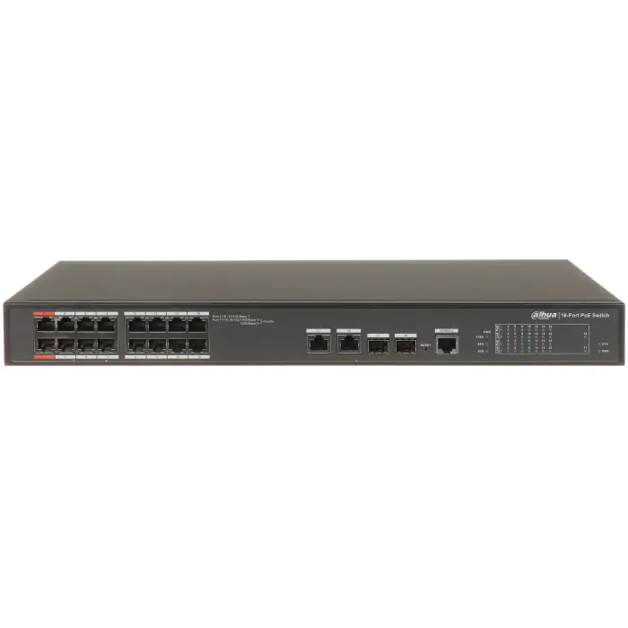 SWITCH POE PFS4218-16ET-240-V3 16-PORTOWY SFP DAHUA