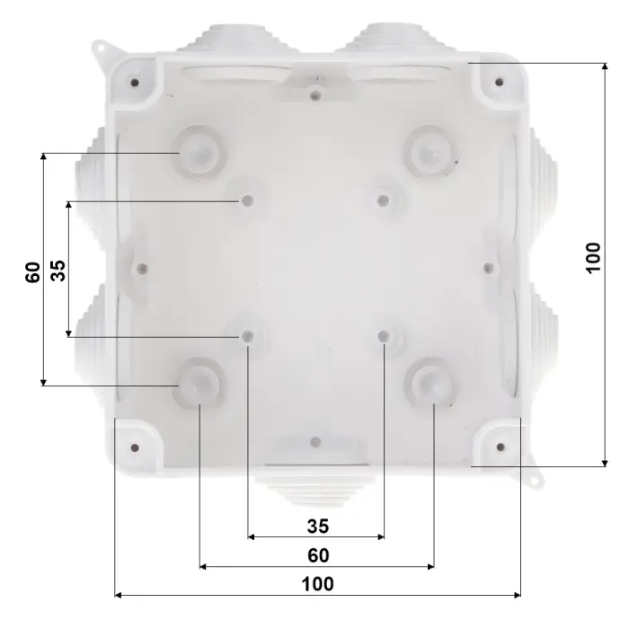 PUSZKA ODGAŁĘŹNA Z DŁAWNICAMI PK-100X100