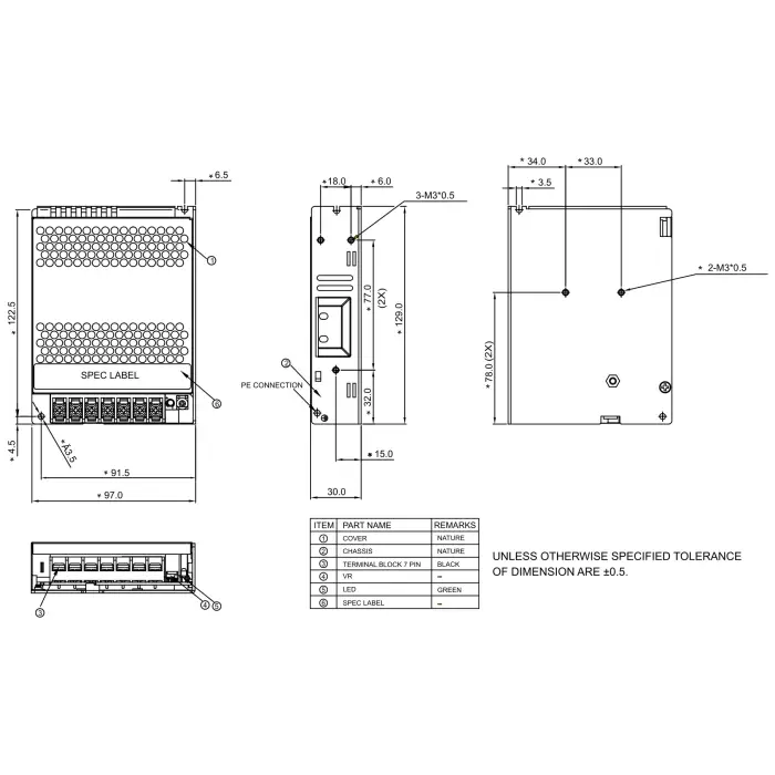 ZASILACZ IMPULSOWY PMT-12V100W2BA Delta Electronics