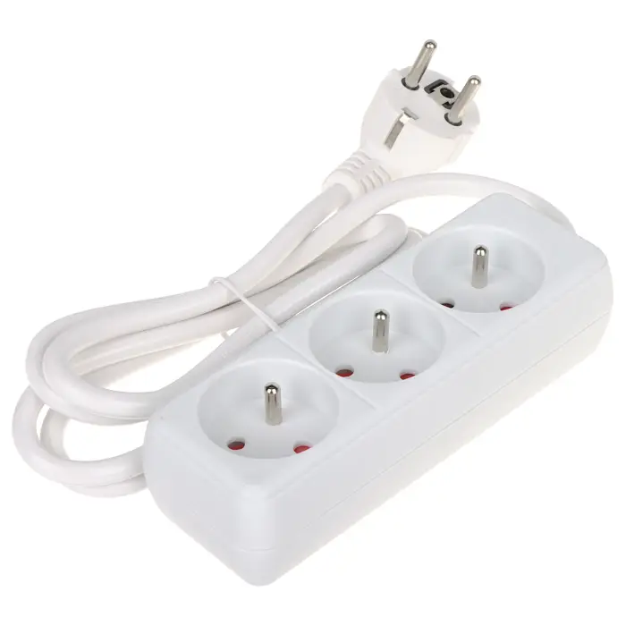 LISTWA ZASILAJĄCA PR-1.5M-3G/W (3 GNIAZDA) 1.3 m