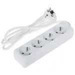 LISTWA ZASILAJĄCA PR-1.5M-4G/W (4 GNIAZDA) 1.3 m