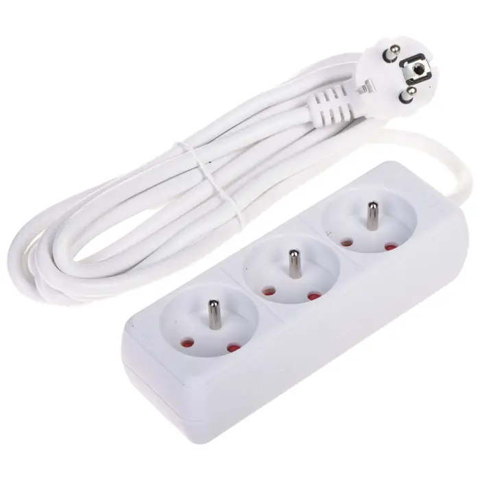 LISTWA ZASILAJĄCA PR-3M-3G/W (3 GNIAZDA) 2.8 m