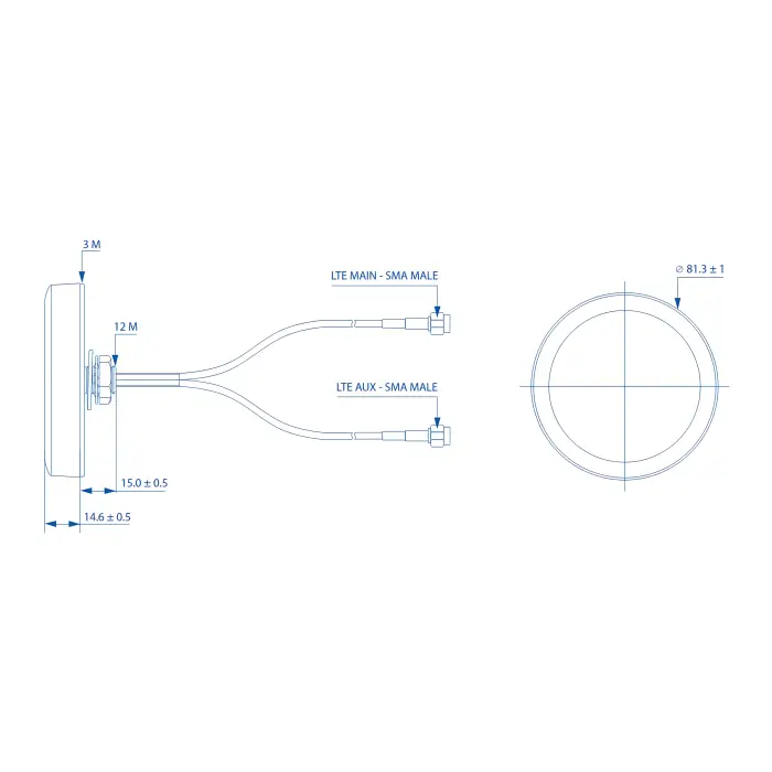 ANTENA PR1KCL25 COMBO LTE Teltonika