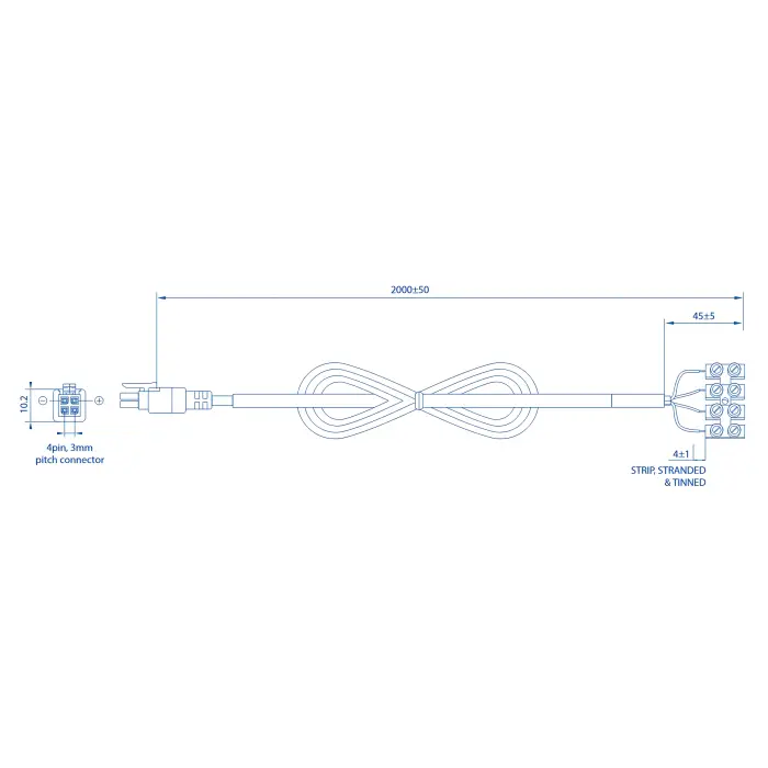 KABEL ZASILAJĄCY PR2FK20M 2.0 m Teltonika