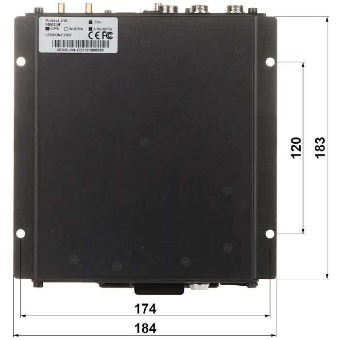 REJESTRATOR MOBILNY AHD, PAL, IP PROTECT-218 4 KANAŁY