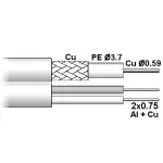 KABEL CCTV RG-59+2X0.75/ZEL/200