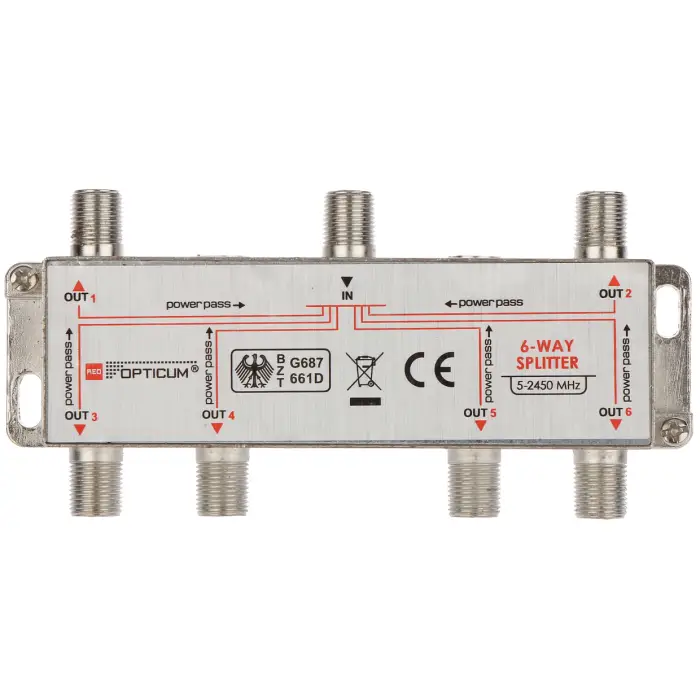 ROZGAŁĘŹNIK RI-6/1F-SAT-OPTI OPTICUM