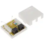 GNIAZDO KOŃCOWE RJ45-2G1/6 PODWÓJNE