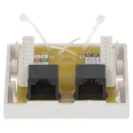 GNIAZDO KOŃCOWE RJ45-2G1/6 PODWÓJNE