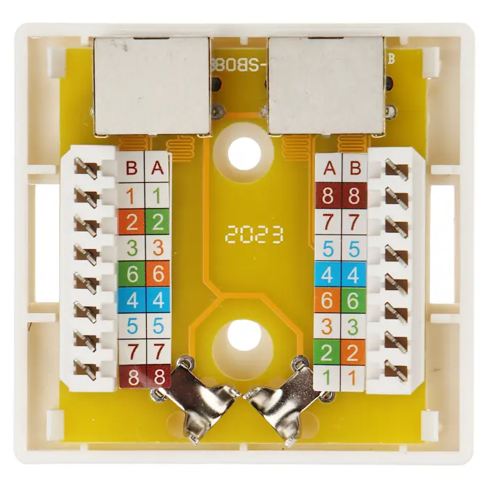 GNIAZDO KOŃCOWE RJ45-2G5/6 PODWÓJNE