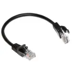 PATCHCORD RJ45/0.2-BLACK 0.2 m