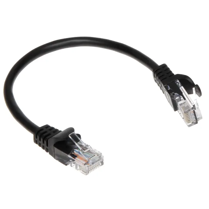PATCHCORD RJ45/0.2-BLACK 0.2 m