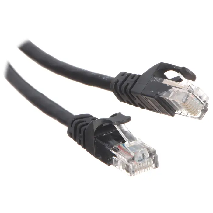 PATCHCORD RJ45/1.8-BLACK 1.8 m