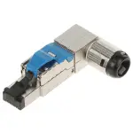 WTYK MODULARNY KĄTOWY EKRANOWANY RJ45/FTP6A-HAND-KAT
